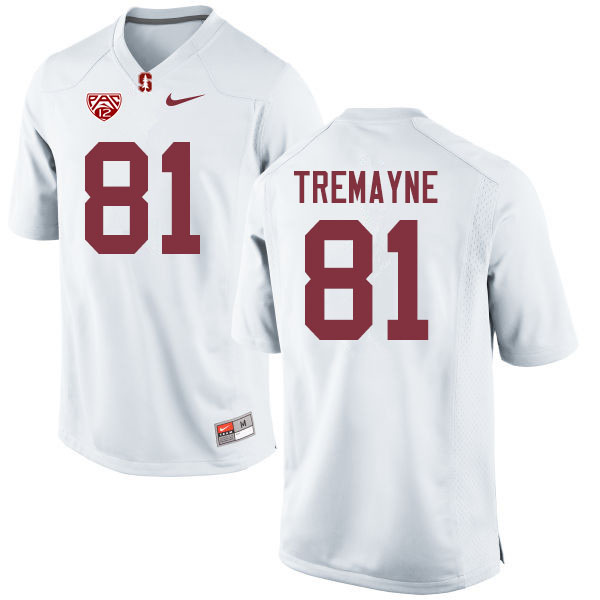 Men #81 Brycen Tremayne Stanford Cardinal College Football Jerseys Sale-White - Click Image to Close